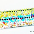 Recycled crisp packet pencil case/clutch bag