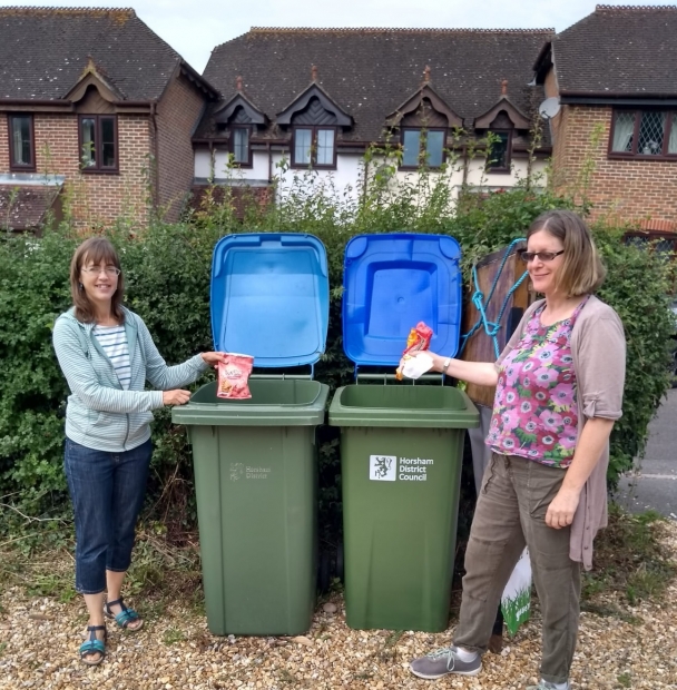 Single use plastic recycling in Billingshurst Sussex Green Living