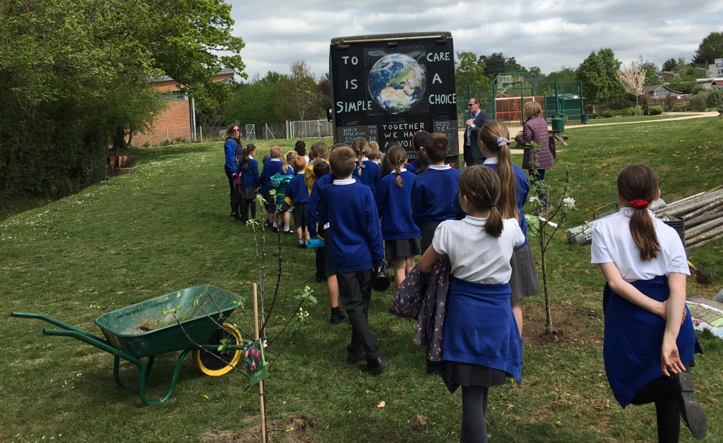 Apple Tree Planting with Billingshurst Primary