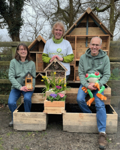 Lilys-Cottage-Carrie-Cort Carrie Cort with Lily's Kitchen and a pollination station.
