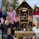 Sussex Green Living and Envitia Horsham at the install of the Pollination Education Station in Horsham