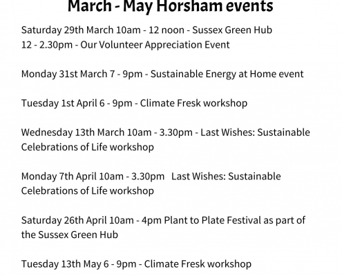 SGL March-May events