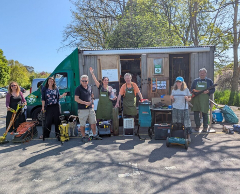 Mobile Share Shed by the Network of Wellbeing, a model for what SGL hopes to create. Mobile Share Shed by the Network of Wellbeing, a model for what SGL hopes to create.