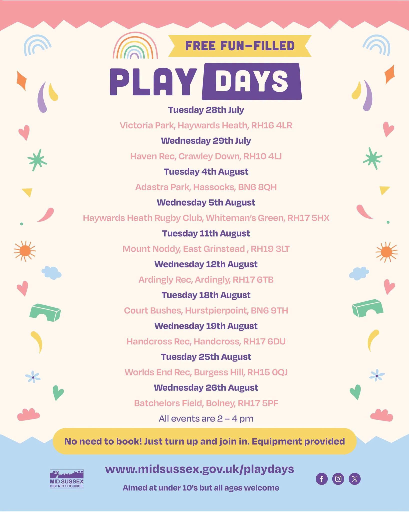 MSDC Summer Playdays
