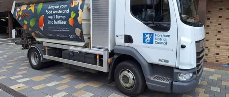 Food waste collection truck