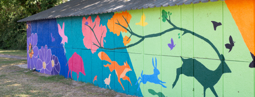 Picture of detail on the new mural